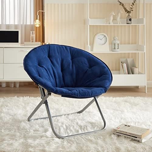 Urban Lifestyle Micro Suede Saucer Chair, Adult, Navy