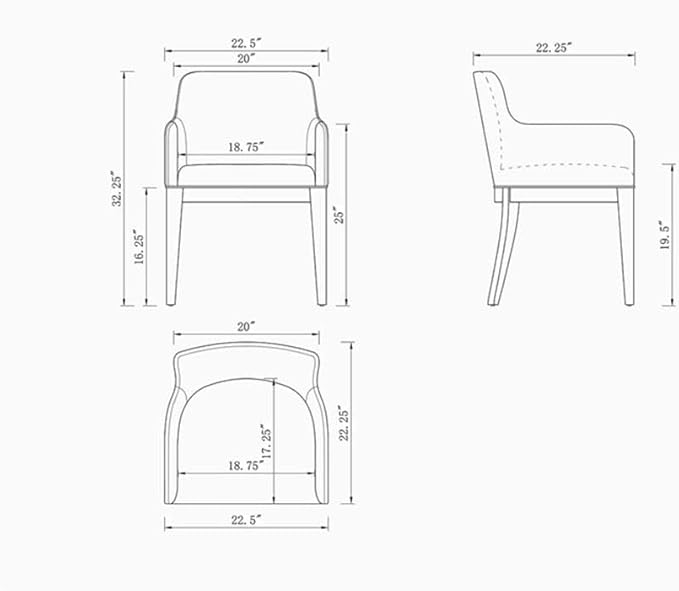 Manhattan Comfort Gansevoort Modern Faux Leather Dining Chair with Arms, Leatherette Upholstery on Solid Beech Wood Frame, Accent Furniture for Kitchen Table or Office, Set of 1, Pewter