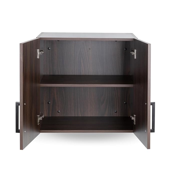 Minerva Overhead Towel Cabinet in Walnut