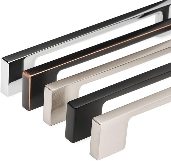 KOOFIZO 5 Pack 11-5/16 Inch Oil Rubbed Bronze Kitchen Cabinet Pulls Rubbed Bronze Cabinet Handles Bronze Cabinet Hardware for Kitchen Cabinets Drawer P01 Dresser Cupboard Bedroom Bathroom