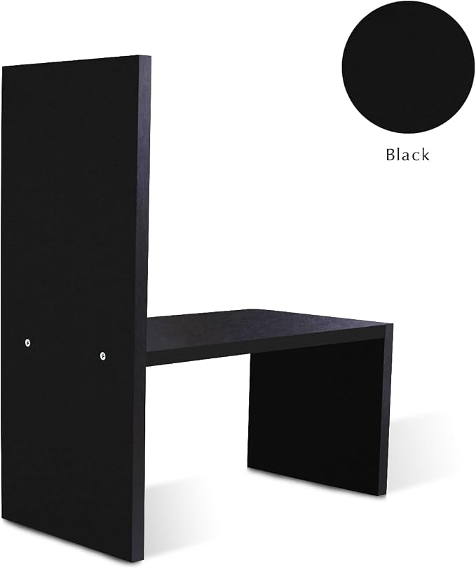 Jerry & Maggie Desktop Organizer Office Storage Rack Adjustable Wood Display Shelf, Birthday Gifts Toy Home Decor Free Style Rotation Display True Natural Stand Shelf (Black)