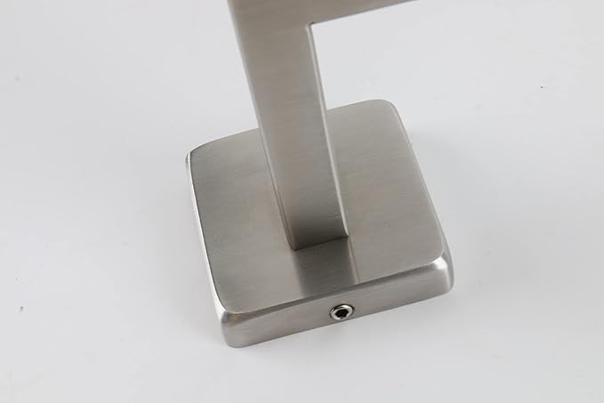 TocTen Bath Towel Rack - Square Base Thicken SUS304 Stainless Steel Towel Bar for Bathroom, Bathroom Accessories Towel Rod Heavy Duty Wall Mounted Towel Holder. (Brushed Nickel, 20)