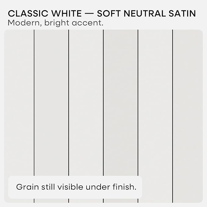 Homeforia White Floating Shelf 48 inches, High End Solid Real Wood 48inch Long Floating Shelves for Wall Mounted, White Wooden 48in Floating Shelves, Heavy Duty Bracket, 48 X 6.5 X 1.75 inch, Set of 2