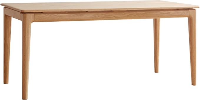100% Solid Wood Desk, Home Office Computer Desk, Modern Writing Desk for Study, Dining Room & Living Space Natural Wood Color 47.24" W