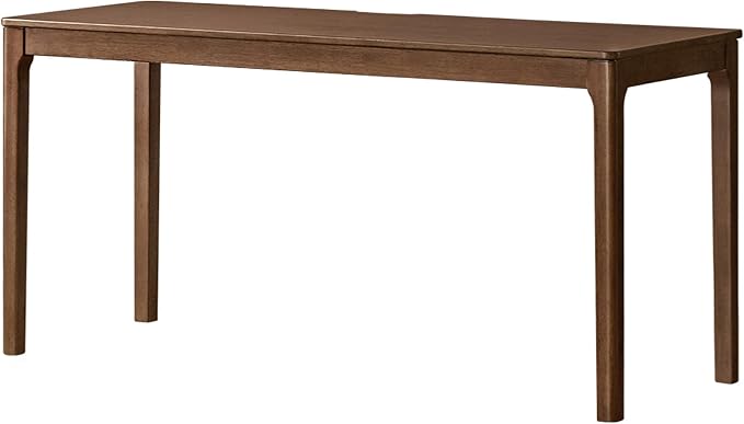 Solid Wood Computer Desk, Mid Century Modern Wood Desk,Home Office Writing Desk for Home Office, Study, Working 55.11" W