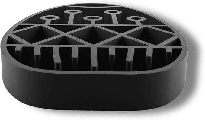 Easter Egg Sculpture – Minimalist Decorative Accent for Spring & Year-Round Home Decor | Collectible Design | Modern Holiday Display (Geometric Pattern Matte Black)