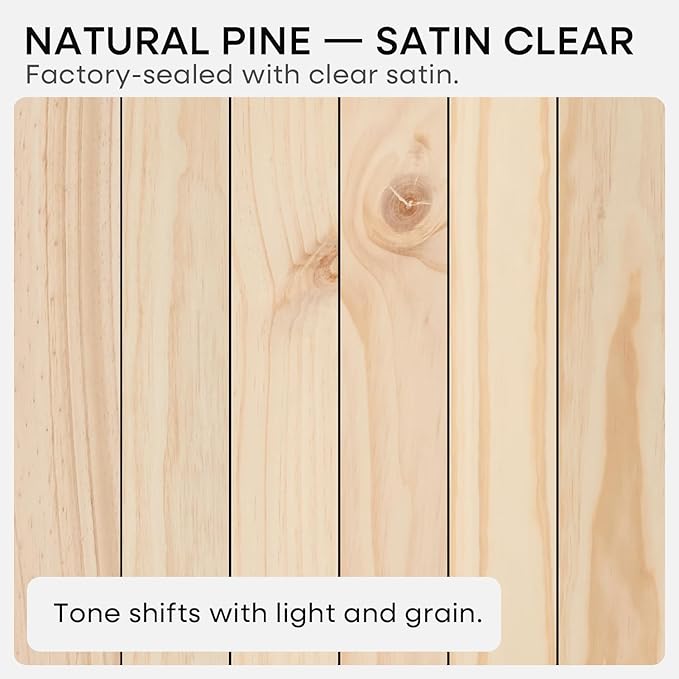 Homeforia 18 inch Natural Floating Shelf, High End Solid Real Wood 18inch Small Floating Shelves for Wall Mounted, Natural Wooden Floating Shelves, Heavy Duty Bracket, 18 X 6.5 X 1.75 in, Set of 2