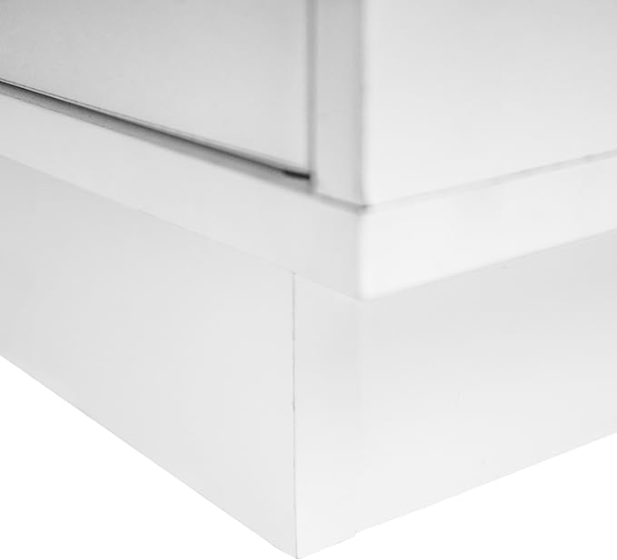Sideboard Buffet Cabinet with Storage - Accent Storage Cabinet Modern Furniture, 2 Door Glass Cabinet with Adjustable Shelf, Wood Credenza for Living Room, Entryway, Dining Room, Kitchen(White)