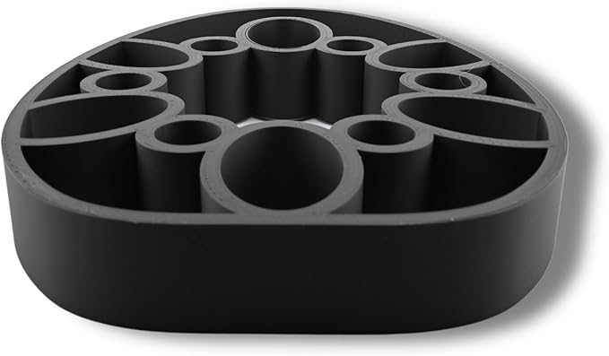 Easter Egg Sculpture – Minimalist Decorative Accent for Spring & Year-Round Home Decor | Collectible Design | Modern Holiday Display (Cathedral Lines Matte Black)