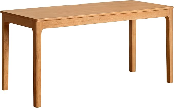 Solid Wood Computer Desk, Mid Century Modern Wood Desk,Home Office Writing Desk for Home Office, Study, Working 47.24" W