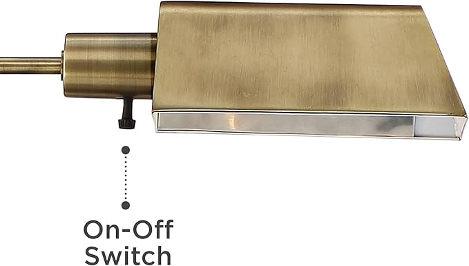 Regency Hill Jenson Traditional Farmhouse 54" Tall Standing Floor Lamps Set of 2 Lights Swing Arm Pharmacy Task Adjustable Gold Metal Aged Brass Finish Living Room Bedroom House Reading Office Home