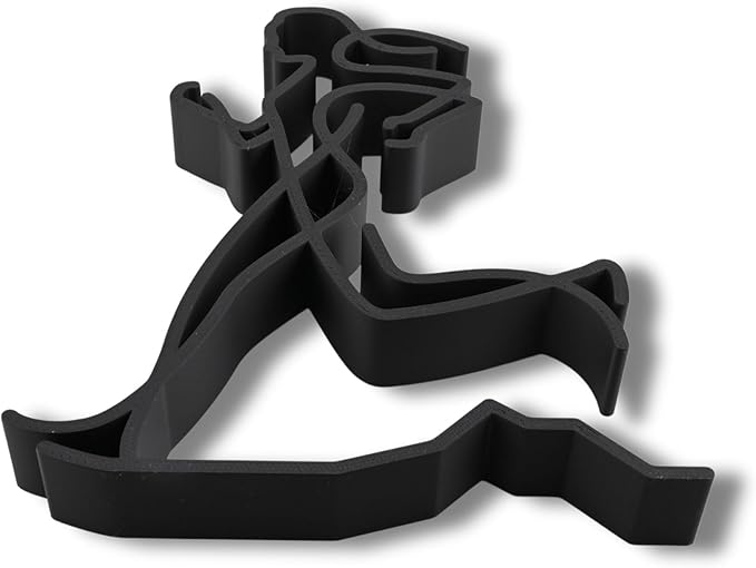 Runner Sculpture – Minimalist Running Figurine | Motivational Gift for Runners, Athletes & Fitness Lovers (Abstract Female Runner Matte Black)