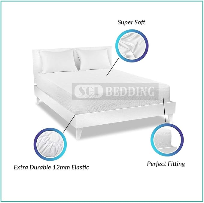 SGI bedding 100% Egyptian Cotton Sheets King Size – 600 Thread Count Sheets Set, Soft, Cooling, 15" Deep Pocket, Luxury Hotel Bedding, Breathable, Durable - Zebra Print