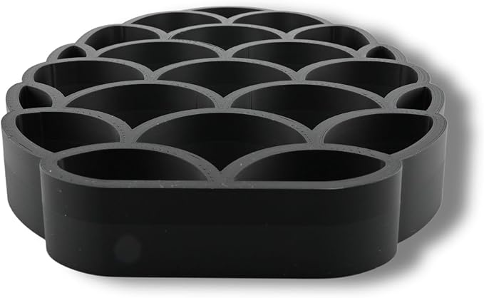 Easter Egg Sculpture – Minimalist Decorative Accent for Spring & Year-Round Home Decor | Collectible Design | Modern Holiday Display (Dragon Scales Matte Black)