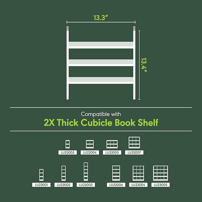 Furinno Cubicle Cube Insert, 3-Shelf Cube Organizer, Fits into Furinno Extra Thick Cubes, for Organizers and Storage, Black Dark Oak (Does not fit IKEA Kallax Shelving)