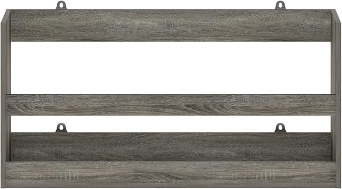 Furinno Hermite Multipurpose Wall Mounting Storage Shelf, French Oak