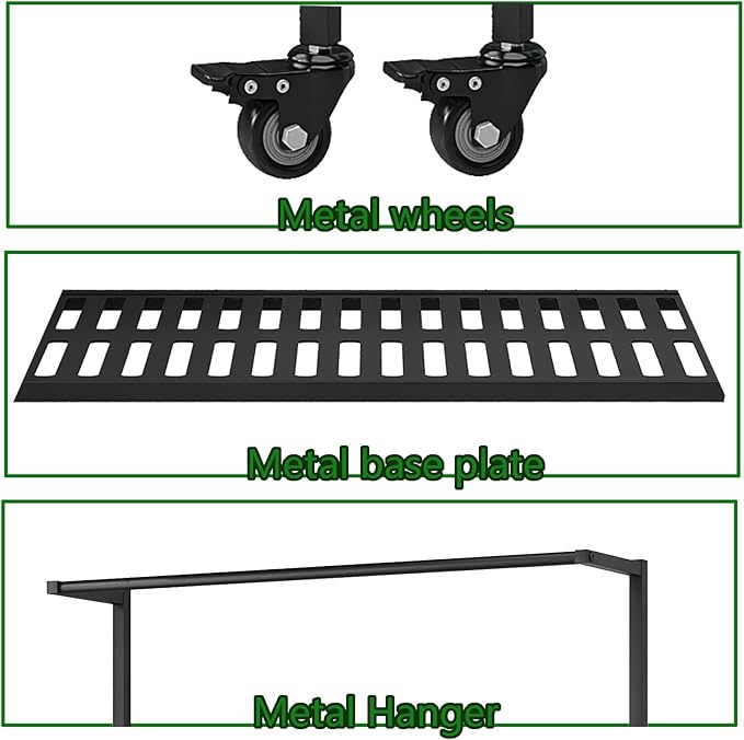 YIZAJIA Plant Stand Indoor 3 Tier Metal Outdoor Tiered Stands Shelf With wheel for Multiple Plants Potted Ladder Plant Holder Table Plant Pot Stand for Window Garden Balcony Living Room
