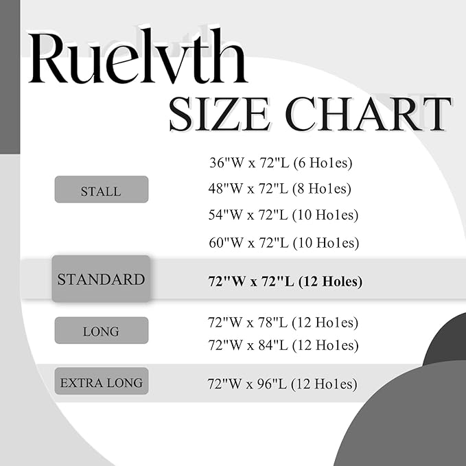 Grey and White Shower Curtain, Modern Grey Marble Shower Curtain for Bathroom Aesthetic Waterproof Shower Curtain Set with Hooks, 48x72 Inch