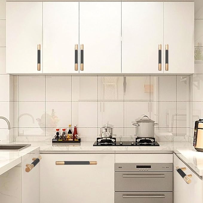 20 Pack 5 Inch 128 mm Bronze and Black Barrel Cabinet Pulls Cupboard Aluminum Handles Drawer Pull Cabinet Handles