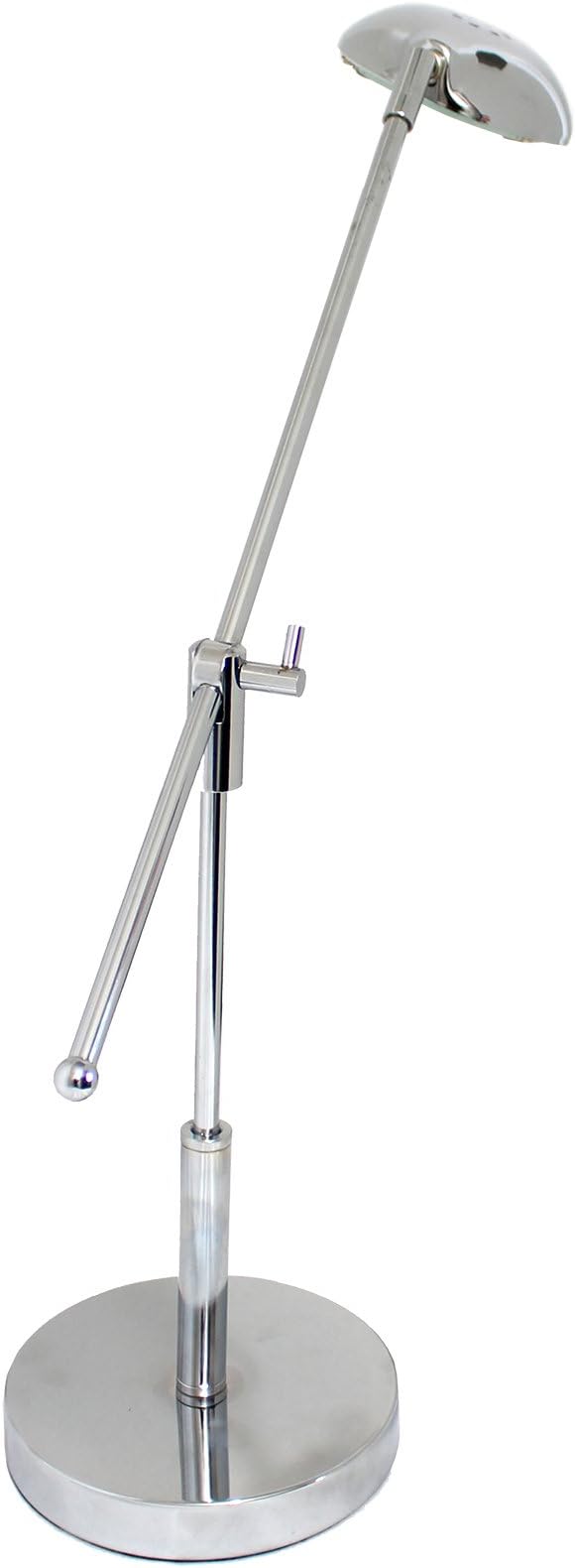 Simple Designs LD1035-CHR 21" 3W Balance Arm LED Desk Lamp with Swivel Head, Chrome (Pack of 2)