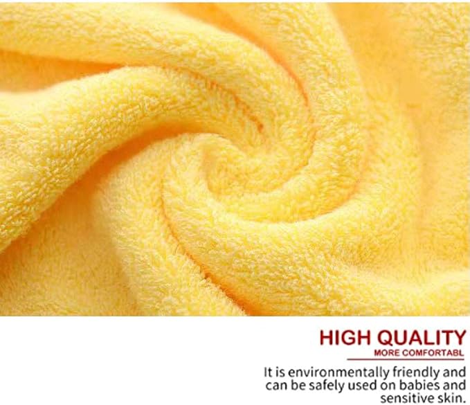 LRUUIDDE Bathroom Hand Towels 2 Set, Cotton Hand Towel for Bath, Hand, Face, Kitchen, Super Soft, Highly Absorbent, Machine Washable, Size 14" x 30" (Yellow)…