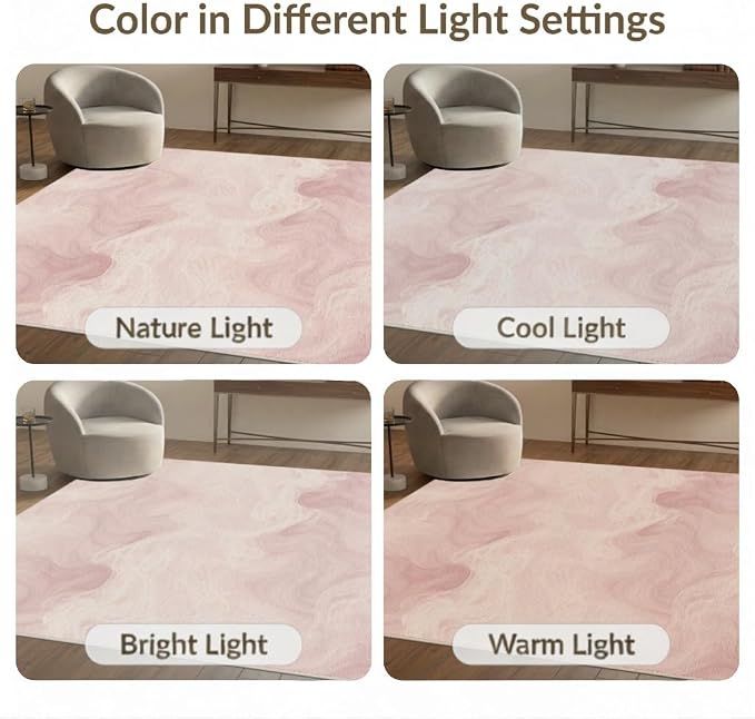 9'x12' Washable Watercolor Wave Oversized Rug, Cream Non-Shedding Pet Friendly Carpet Foldable Easy Care Mat for Master Suite, California King, Under Bed | Ref:2208260