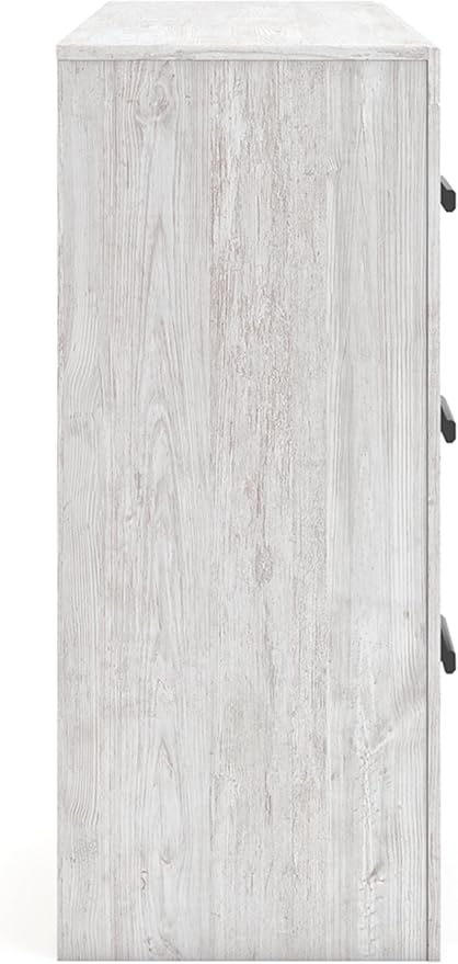 Signature Design by Ashley Cayboni Vintage 6 Drawer Dresser with Safety Stop for Bedroom, White