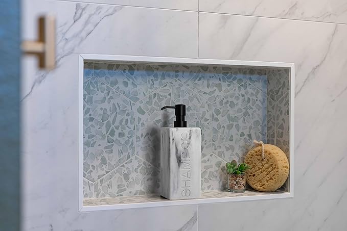 Rectangular Resin Dispenser Premium Bathroom Shampoo Conditioner Body Wash Bottle Modern Refillable Pump Design