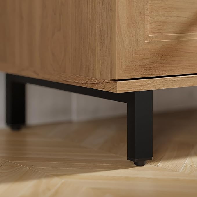 Modern Drawer Dresser for Bedroom with 3 Drawers,Chest of Drawers with Organizer Storage for Bed Room,Livingroom Hallway Oak