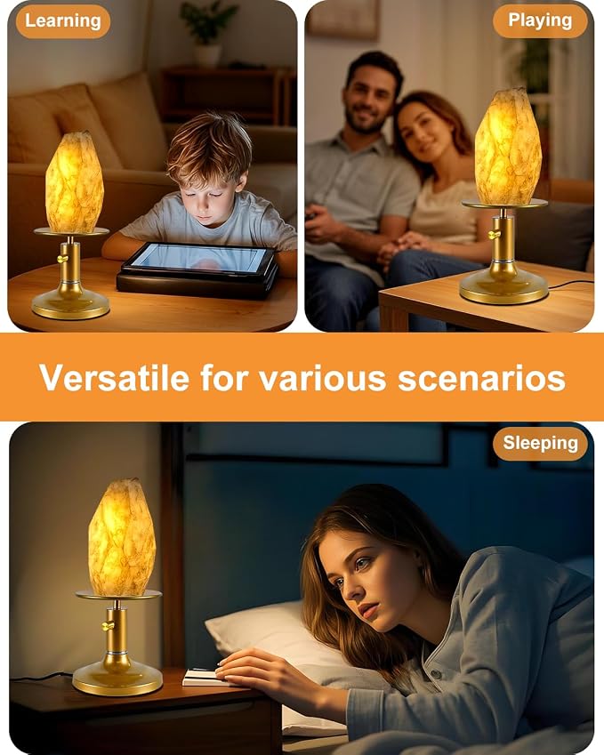 Lightdot Table Lamp for Bedroom Mid Century Modern Gold Small Desk Lamp Dimmable 3000K Warmwhite Nightstands Lamp Beside Table Lamp for Living Room Home Office