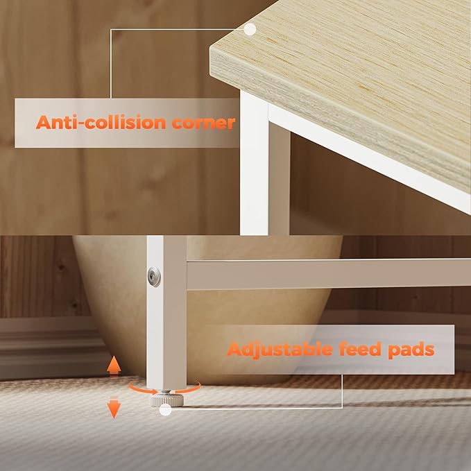 Mericonia 32 inch Computer Desk, Gaming Desk for Small Spaces, Modern Simple Style Table for Home Office, Study Student Writing Table