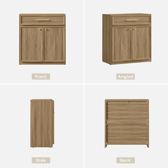 SICOTAS Buffet Cabinet with Storage Accent Storage Cabinet with Doors and Shelves 30" Modern Farmhouse Sideboard Credenza Buffet Table Coffee Bar for Living Room Kitchen Dining Room Entryway Hallway