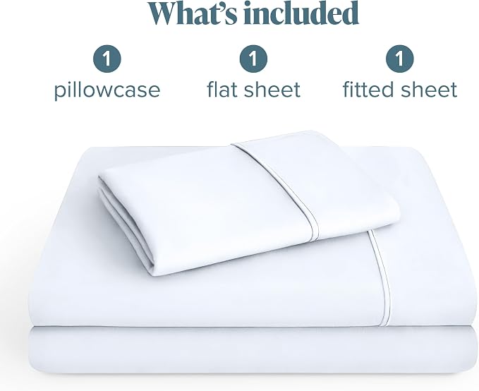 Bare Home RV Bunk Sheet Set - 1800 Ultra-Soft Microfiber RV Bunk Bed Sheets - Double Brushed - Deep Pockets - Easy Fit - 3 Piece Set - Bedding Sheets & Pillowcases (RV Bunk (30x75), White)