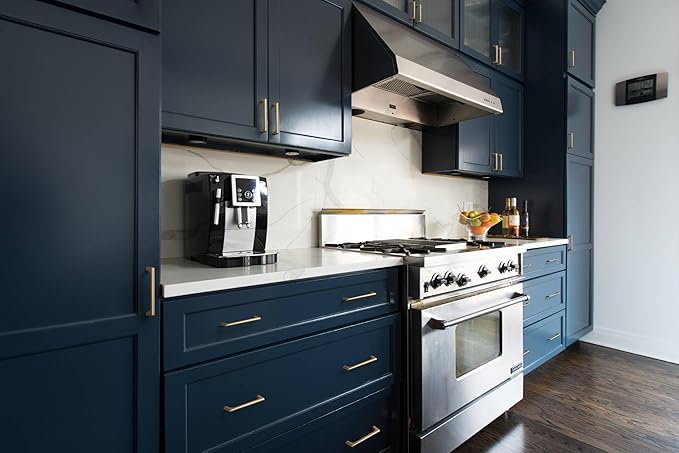 Goo-Ki Champagne Bronze Cabinet Pulls with 3.8''(96mm) Hole Centers, Modern Style Zinc Alloy Cabinet Handles for Dresser,Wardrobe,Cupboard- 6 Pack