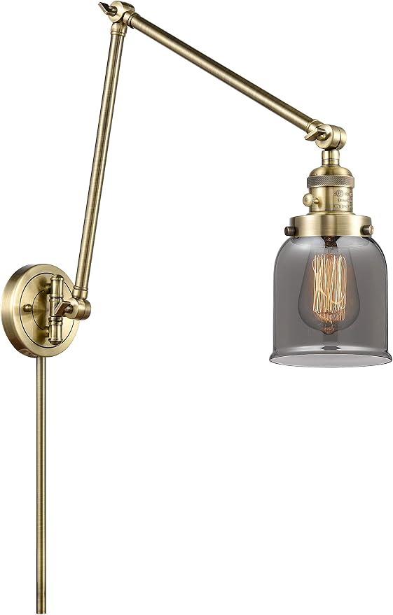 Innovations 238-AB-G53-LED LED Swing Arm Lamp from Franklin Restoration Collection