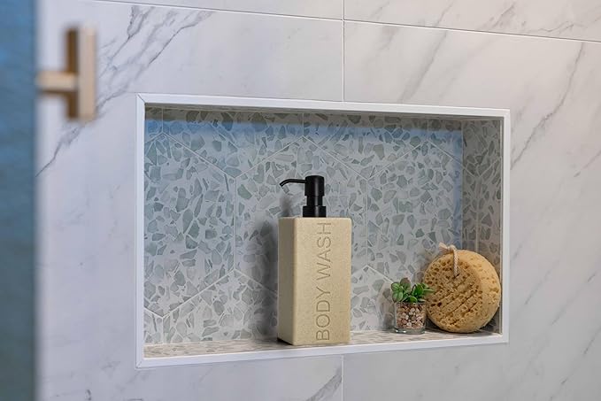 Rectangular Resin Dispenser Premium Bathroom Shampoo Conditioner Body Wash Bottle Modern Refillable Pump Design