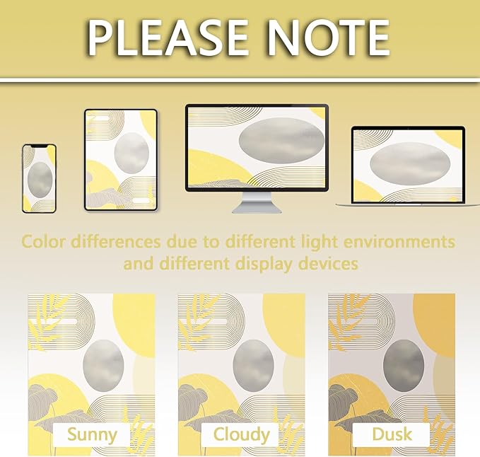Mustard Yellow and Grey Shower Curtain Light Yellow and Gray White Shower Curtains for Bathroom Decor Abstract MCM Bath Curtain Set, Waterproof Fabric with Hooks 60 x 72 Inch