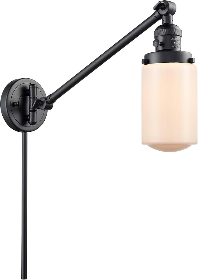 Innovations 237-BK-G311-LED LED Swing Arm Lamp from Franklin Restoration Collection