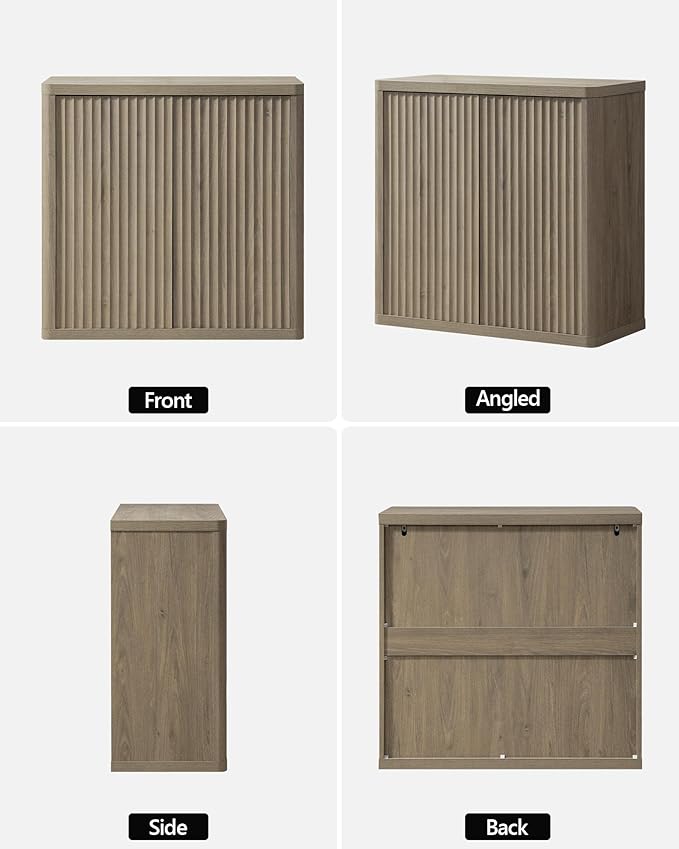 SICOTAS Buffet Cabinet with Storage 69.2" Sideboard Accent Modern Credenza with Doors & Shelves Fluted Tall Media Console Mid Century Coffee Bar Table for Living Room Kitchen Dining Room Hallway