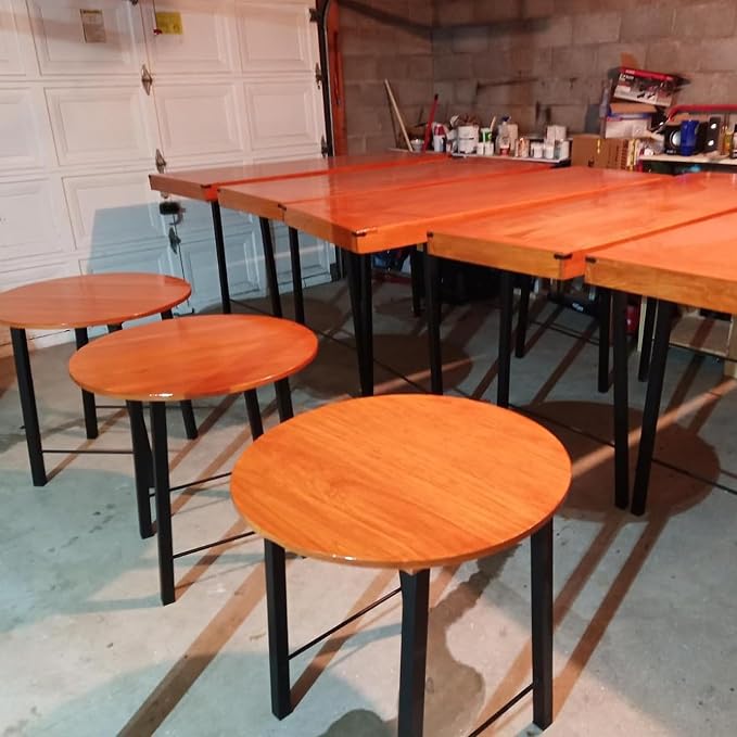 TC-HOMENY Table Legs 28 inches Set of 2 Furniture Legs Bench Legs Industry Metal Legs Coffee Table Desk