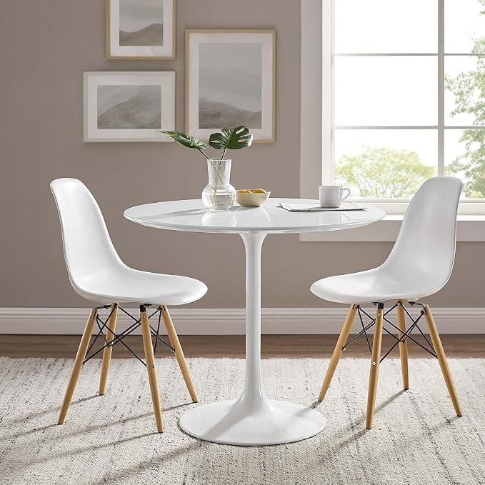 Lippa 36" Round Wood Top Dining Table