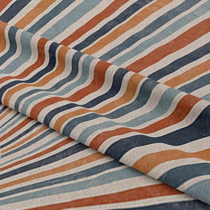 Boho Colorful Sunrise Duvet Cover Set Queen Size Boho Abstract Mid Century Orange Comforter Cover Minimalist Art Lightweight Soft Bedding Set 3 Pcs Breathable Bedding Set with 2 Pillowcase