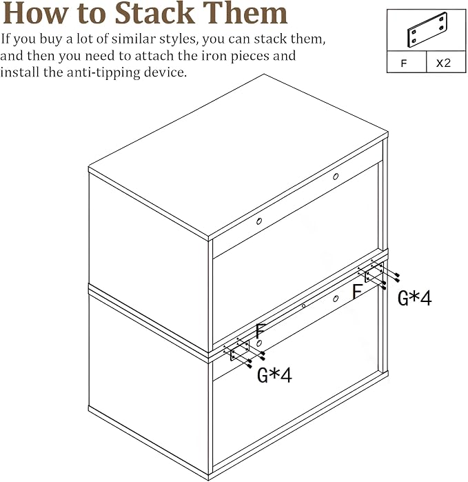 RoyalCraft Cube Storage Organizer with Sliding Door, White Stackable Bookshelf, Modular Cubby Storage System, Wooden Display Shelf for Small Space, Closet, Living Room, Bedroom, Apartment, Dorm