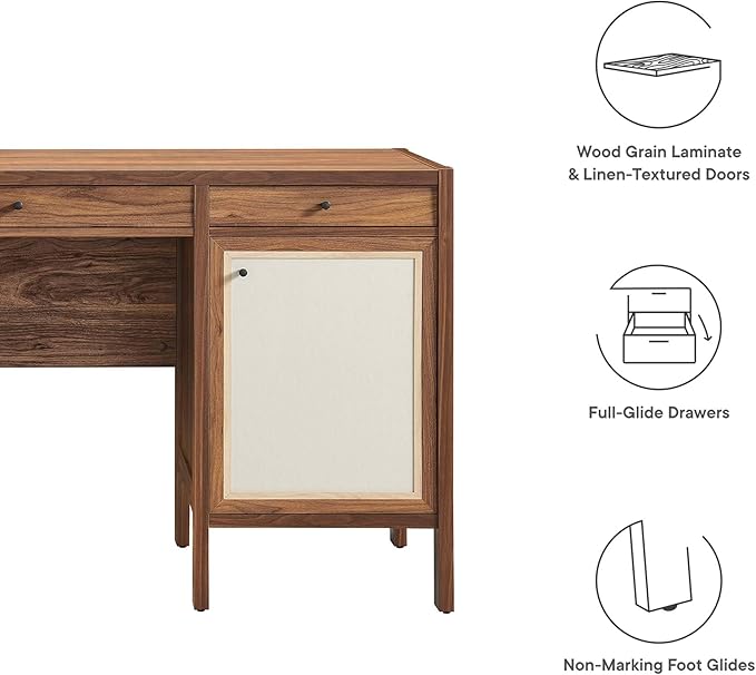 Modway Capri Office-desks, Walnut