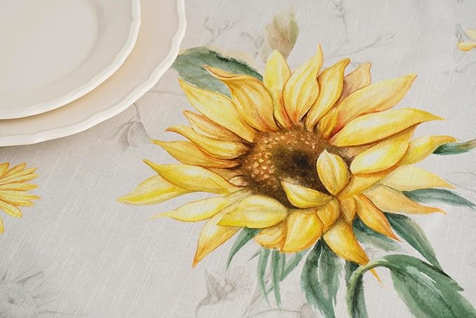 Maison d' Hermine Table Cloth Rectangle Table 100% Cotton 54 x 72 Inches Tablecloth Reusable Decorative for Dining Room Farmhouse Home Valentines Day Decorations Spring Summer - Candice