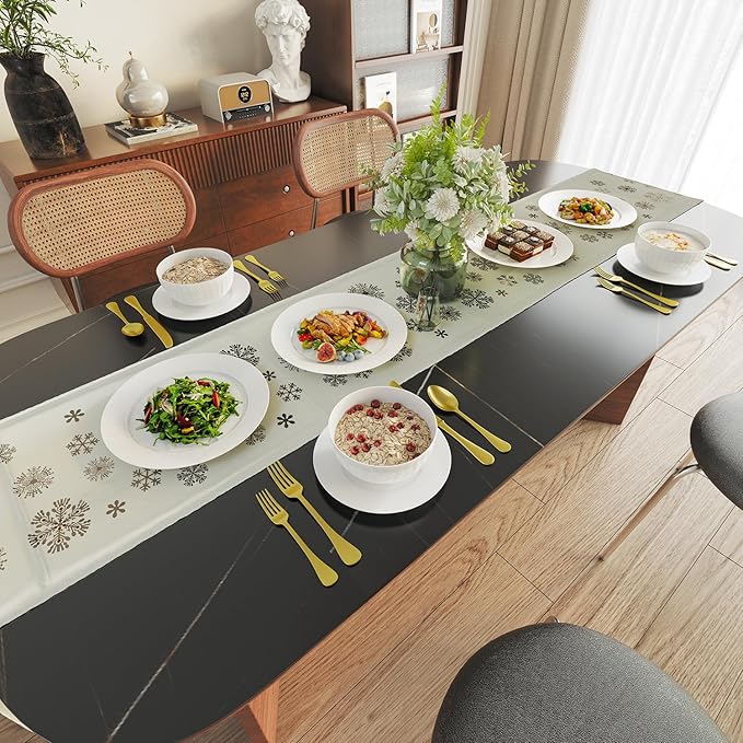 Yoshy 12-Piece White Bone China Dinnerware with Lightweight Durable Chip Resistant Design Service for 4 (12 Piece - Service for 4, Streamsong)