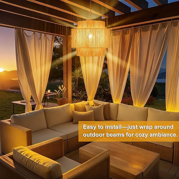 Boho Plug in Pendant Light Dimmable Switch, Wicker Hangings Lights with Plug in Cord 14.7ft Hemp Rope, Rattan Lampshade Hanging Pendant Light, Jute Hanging Lamp for Kitchen Dining Room Bedroom