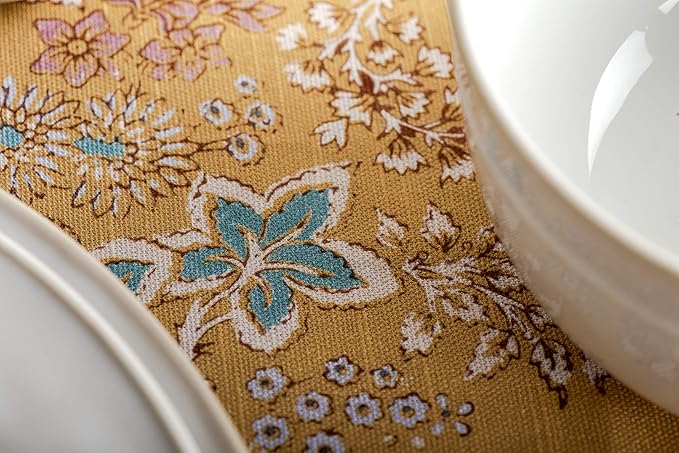 Maison d' Hermine Table Cloth Rectangle Table 100% Cotton 70 x 108 Inches Tablecloth Reusable Decorative for Dining Room Farmhouse Home Valentines Day Decorations Spring Summer - Marquise