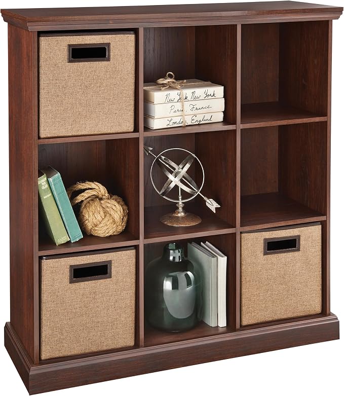 ClosetMaid 14954 Premium (9) Cube Decorative Organizer, 12.52-Inch D x 39.09-Inch H x 37.44-Inch W, Mahogany