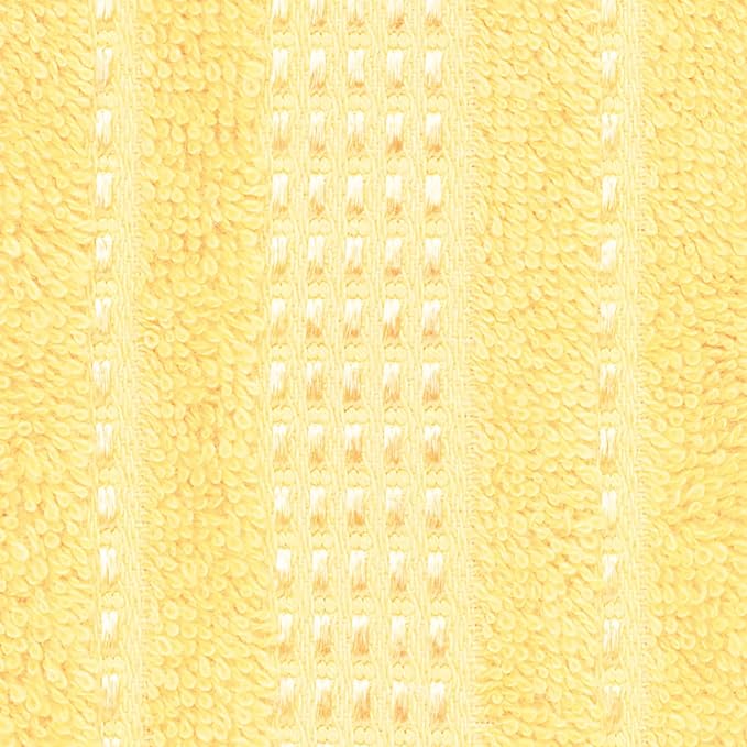 Melissa Linen, Fingertip Towels 4 Pack, 100% Turkish Cotton, Small Hand Towels for Body and Face, 12 x 18 in, Super Soft, Absorb Water, Quick Dry, (Light Yellow Fingertip Towels)